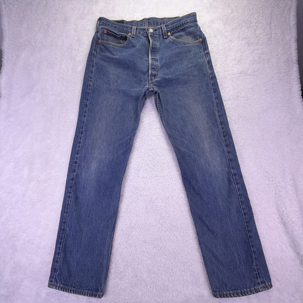 Vtg 90s USA Levis 501xx Button Fly Jeans Mens 35x34 (Fit: 32x30.5) 100% Cotton ✅